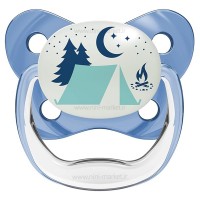 پستانک تکی طرح ماه رنگ آبی ۶-۱۸ ماه دکتر براون Dr.brown (فاقد جعبه)