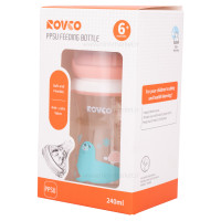 شيرخوري 240 ميل دسته دار رنگ صورتی رووکو Rovco