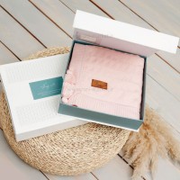 پتو بافت داخل خزدار رنگ صورتی لیزا دیاموند Lisa Diamond