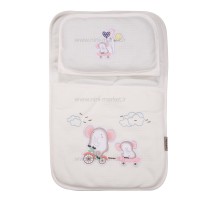 سه تیکه مسافرتی طرح فیل و دوچرخه رنگ صورتی بیبی لایک Baby Like