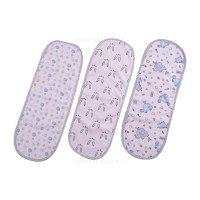 دستمال آروغگیر 3 عددی نوزاد طرح زرافه آبی ایس ایز Isiz