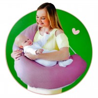 بالش شیردهی نوزاد طرح برگ و بلوط رنگ شیری ای‌سیز Isiz