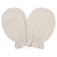 دستکش طرح کانگورو و دوستان رنگ کرم نیلی  Nili