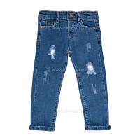 شلوار جين اسپرت زاپ دار رنگ آبی متوسط زارا بیبی Zara Baby