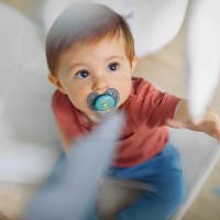 پستانک بادامی تکی الترا سافت 6 - 18 ماه طرح little star اونت Avent  (بدون جعبه)