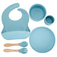 ست ظرف غذا 6 تیکه رنگ سبزآبی minik oioi