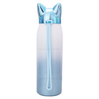 فلاسک آب استيل طرح گربه رنگ آبی هلو دریم Hello dream