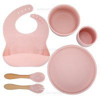 ست ظرف غذا 6 تیکه رنگ صورتی minik oioi