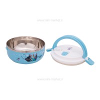 ظرف غذا یک طبقه طرح فروزن رنگ آبی برند خارجی