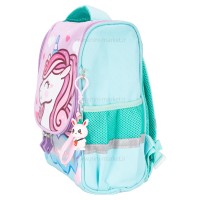 کوله پشتی بچه گانه آویز دار طرح تک شاخ رنگ آبی برند خارجی