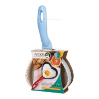 تابه چدن گرانیت قلبی رنگ آبی عروس Aroos