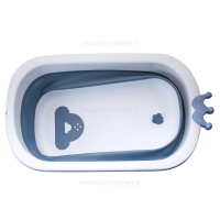 وان حمام تاشو طرح تاج دار رنگ آبی خارجی