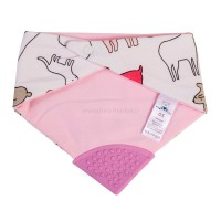 پیشبند دندانگیر دار طرح حیوانات بی بی فور لایف Baby4life