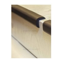 محافظ لبه بزرگ شیشه جامبو رنگ نسکافه ای نینو Ninno