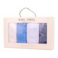 حوله دست و صورت 4 عددی پسرانه baby towel