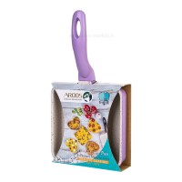 تابه چدن گرانیت مربع رنگ بنفش عروس Aroos