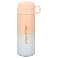 فلاسک آب 500 ميل رنگ گلبهی خارجی