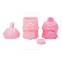 انباری غذا و شیر خشک 3 عددی صورتی بی بی سیل Babisil