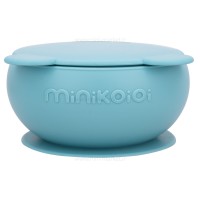 کاسه درب دار سیلیکونی رنگ سبز مینیک اوی اوی Minik Oioi