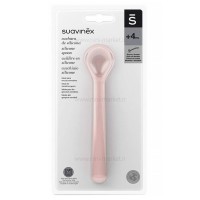 قاشق سیلیکونی رنگ صورتی +4 ماه سواوینکس Suvainex