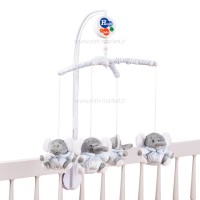 آویز تخت موزیکال طرح فیل رنگ آبی سانوزی Sunnozy