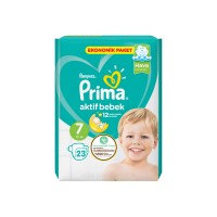 پوشک پریما Prima سایز 7 (+15 کیلو) بسته 23 عددی