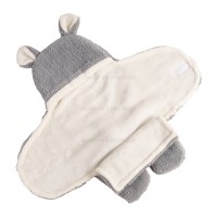 قنداق فرنگی کلاه دار تدی رنگ طوسی برند کارترز Carters