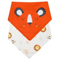 پیشبند سه گوش 2 عددی طرح موش رنگ نارنجی پاپو Papo