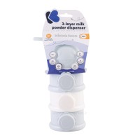 انبار غذای ۳ طبقه رنگ آبی Kikkaboo کیکابو