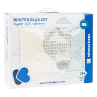 پتو 80*110 طرح روباه رنگ آبی کیکابو Kikkaboo