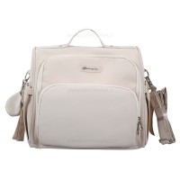 ساک لوازم کوله ای مدل اسپیشال خاویاری رنگ کرم QZ