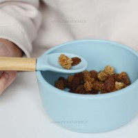 قاشق و چنگال چوبی رنگ آبی اوی اوی Oi Oi