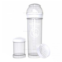 شیشه شیر طلقی ضدنفخ  330 میل سفید تویست شیک Twistshake