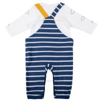 سرهمي دو بندي مچ دار طرح سرمه اي فرندز برند نيلي Nili