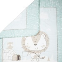 پتو 80*110 طرح شیر رنگ سبز کیکابو Kikkaboo