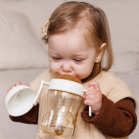 لیوان آبخوری 300 میل رنگ سفید هی‌اورشی HeOrShe