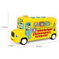 اتوبوس الفبا رنگ زرد هولی تویز Huile Toys