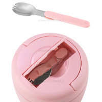 فلاسک غذا دو محفظه ای رنگ صورتی پینکا Pinkah