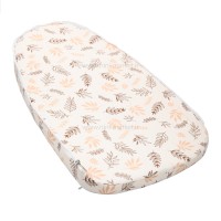 تشک گارد دار آنتی رفلاکس 5 کاره طرح برگ ساده رنگ شیری Isiz