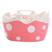 توالت آموزشی طرح خالدار رنگ صورتی