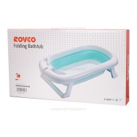 وان حمام آکاردئونی یا تاشو رنگ سبزآبی رووکو Rovco