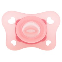 پستانک تمام سیلیکونی 2-0 ماه رنگ صورتی چیکو Chicco (فاقد جعبه)
