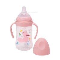 شیشه شیر دسته دار 240 میل طرح روباه رووکو Rovco