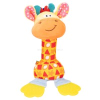 جغجغه دندانگیر دار طرح زرافه رنگ نارنجی هپی مانکی Happy Monkey