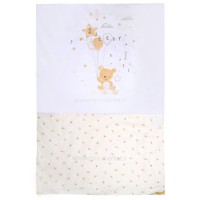 ست روتختی 7 تیکه طرح تدی رنگ سفید ایسیز