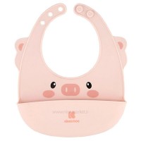 پیشبند سیلیکونی کوچک طرح خوک صورتی کیکابو Kikkaboo