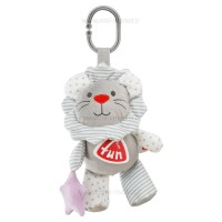 آویز کریر طرح شیر رنگ طوسیbaby fun