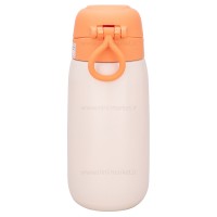 فلاسک آب استیل قفل دار تپل عروسکی رنگ نارنجی برند خارجی