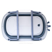 وان حمام تاشو طرح تاج دار رنگ آبی خارجی