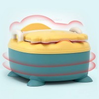 توالت آموزشی طرح گاو رنگ سبز زرد بیبی هود Baby Hood